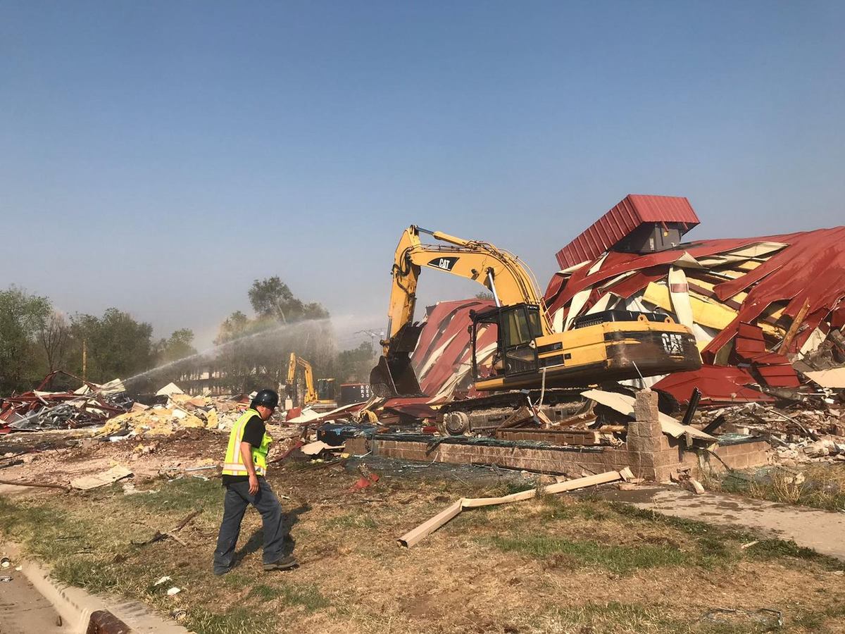 Processing and hauling demolition debris
