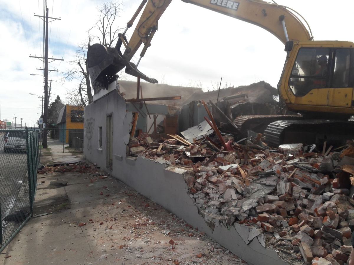 Commercial teardown with our own hauling